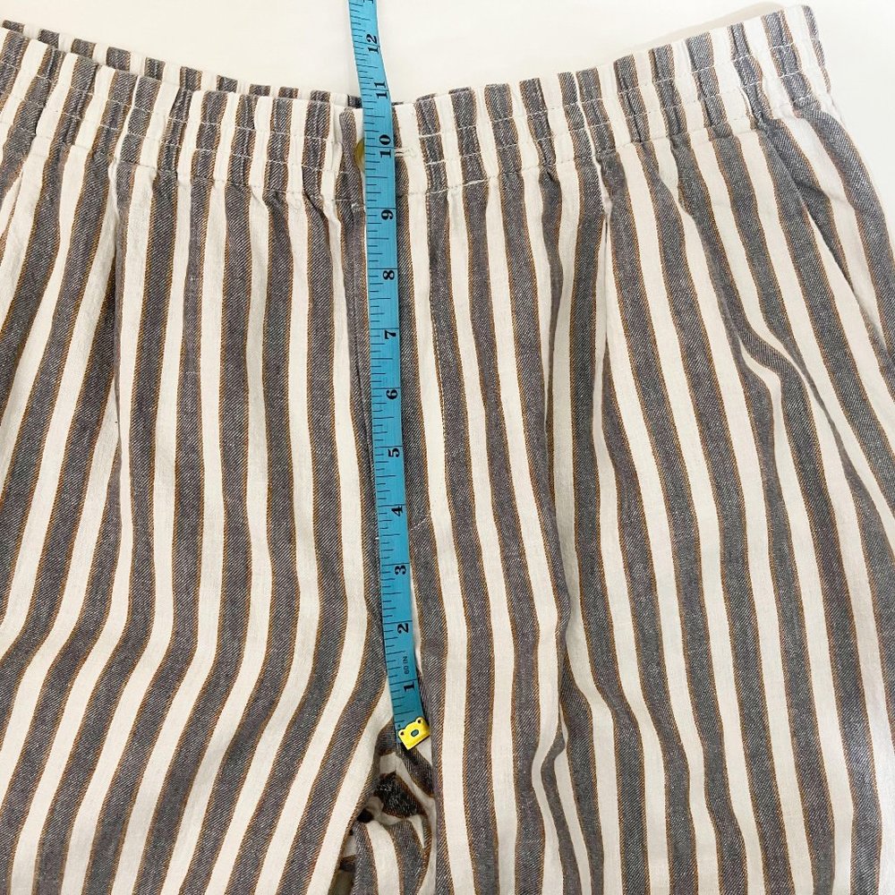 Madewell Large Striped Linen Blend Wide Leg Pants - Picture 8 of 8
